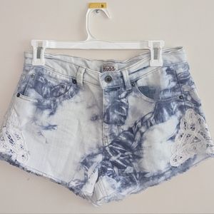 Mudd Acid-Washed, Tie Dye Shorts